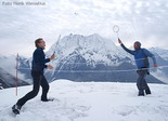 Een ludieke afsluiting: badmintonnen op 4800 meter hoogte